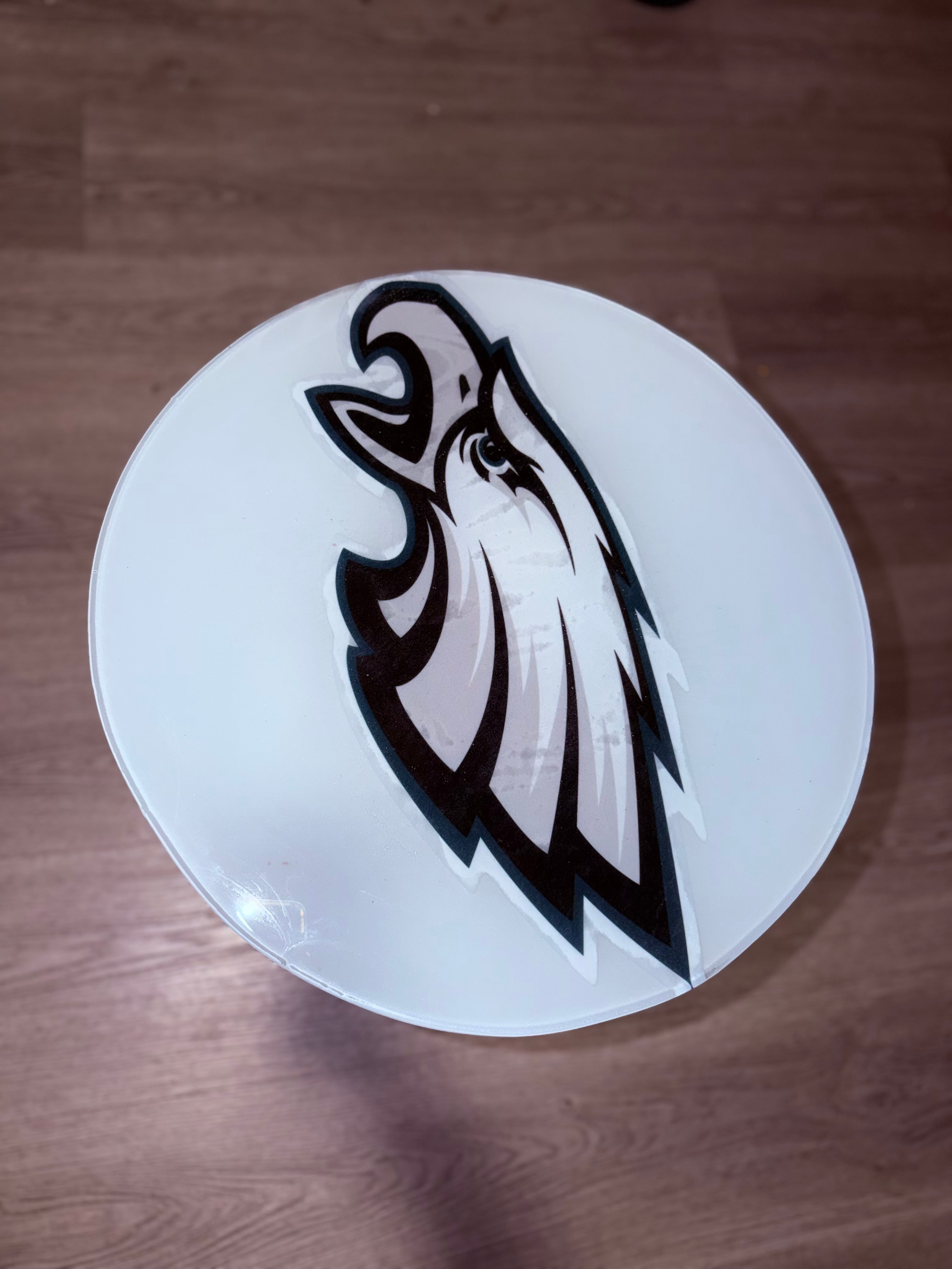 Eagles Accent Epoxy Table 20in Round Table